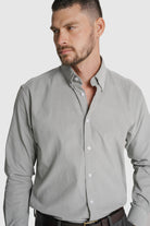 CAMISA ALGODÃO REGULAR FIT VERDE LISA MR. BLUE