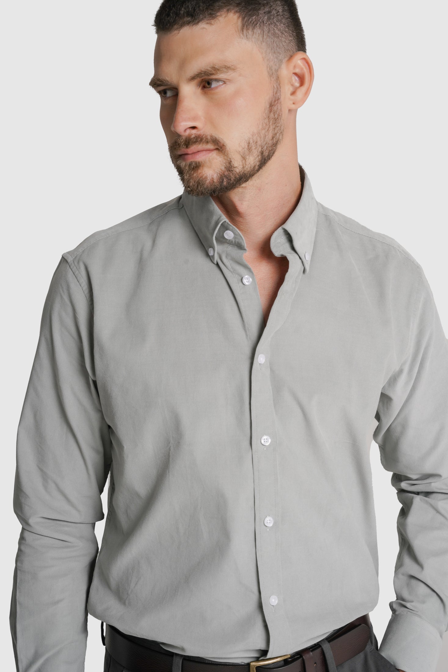 CAMISA ALGODÃO REGULAR FIT VERDE LISA MR. BLUE
