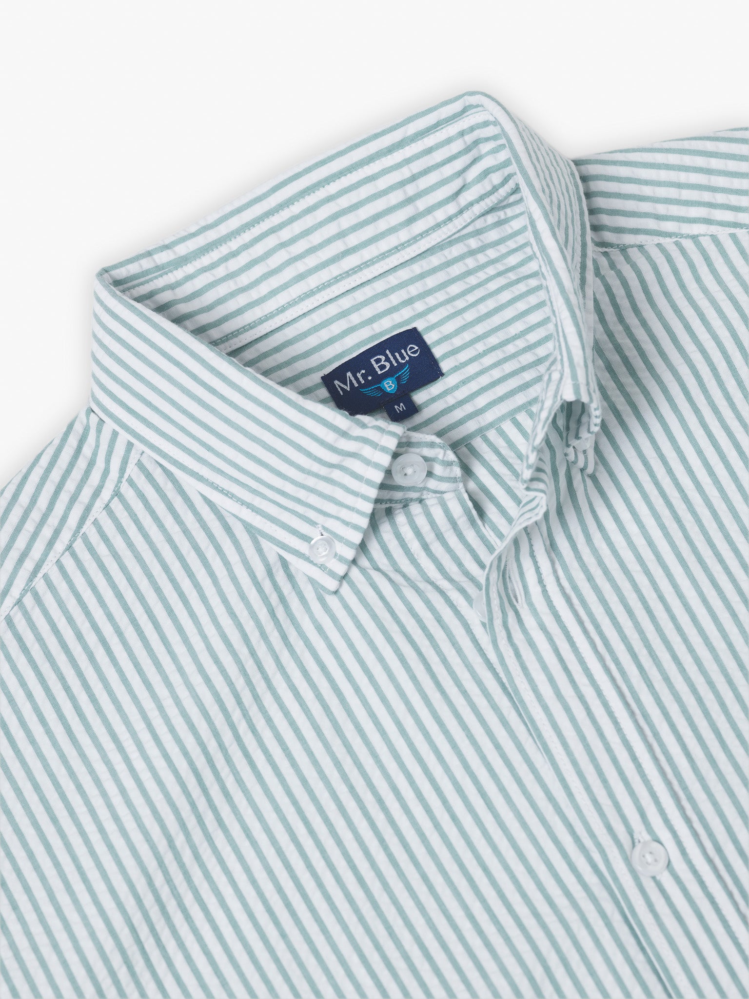 LONG SLEEVE GREEN SHIRT REGULAR FIT MR. BLUE