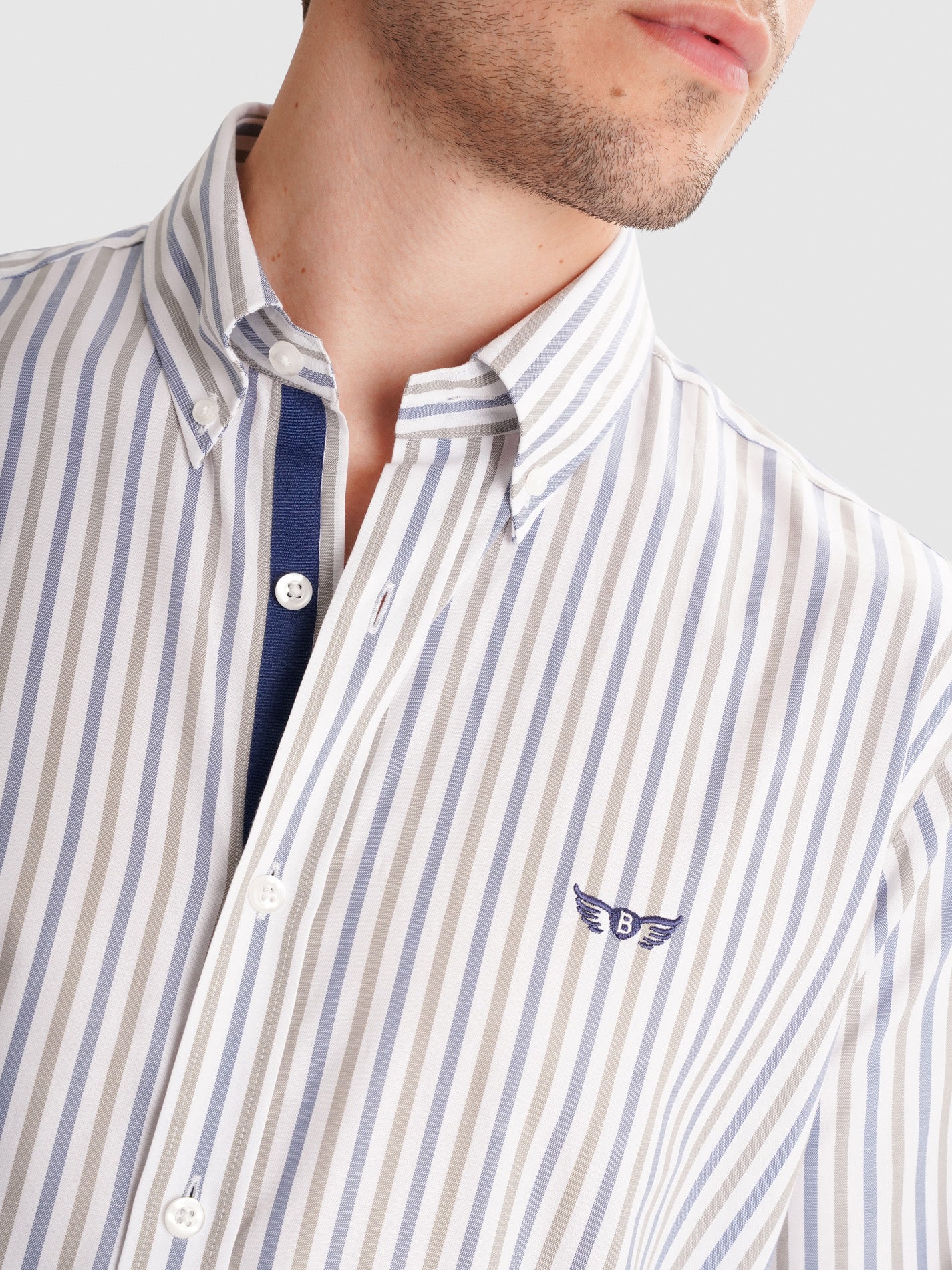 CAMISA AZUL REGULAR FIT MR. BLUE