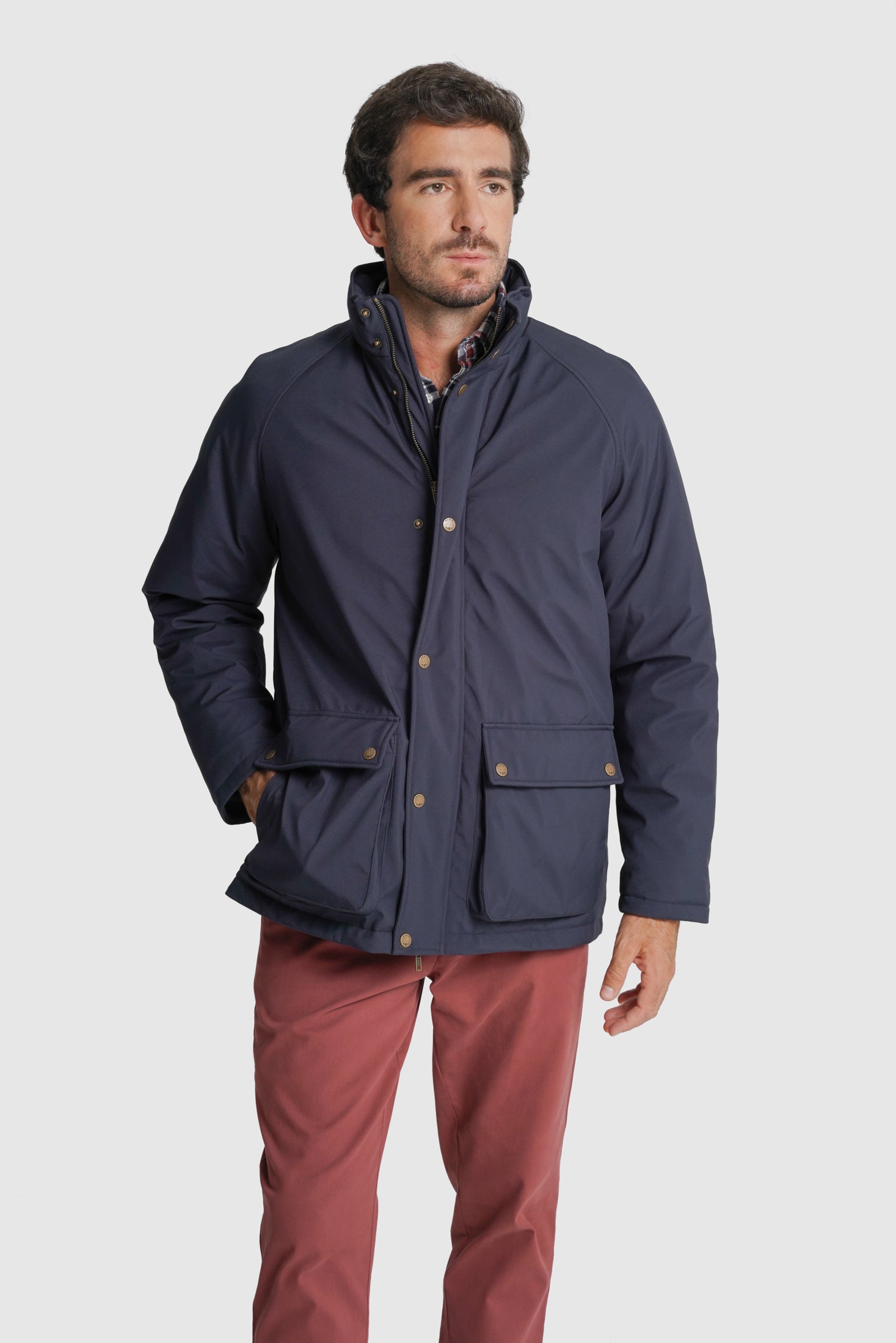 SOBRETUDO OUTROS REGULAR FIT AZUL LISO MR. BLUE