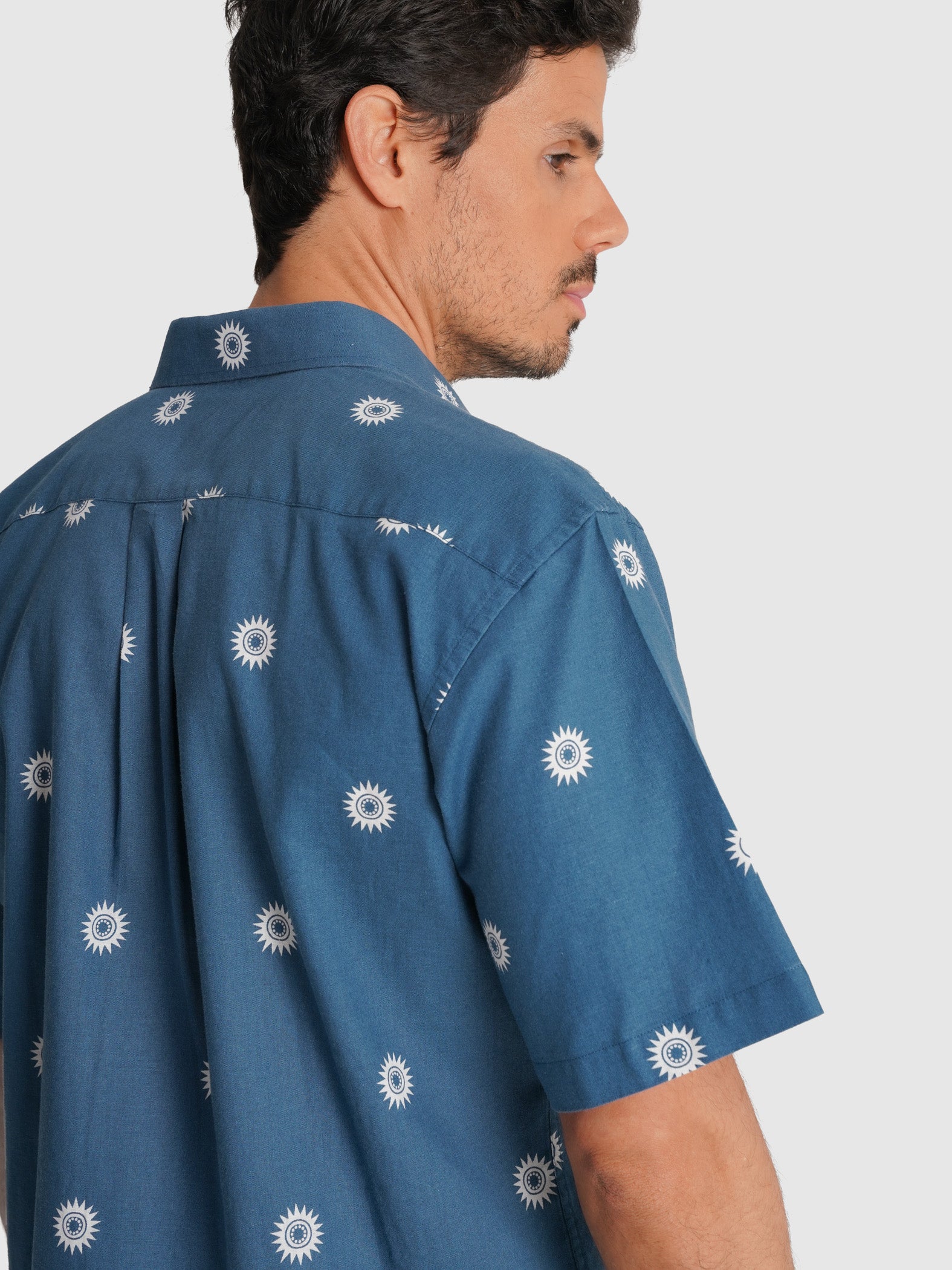 CAMISA AZUL MANGA CURTA REGULAR FIT MR. BLUE