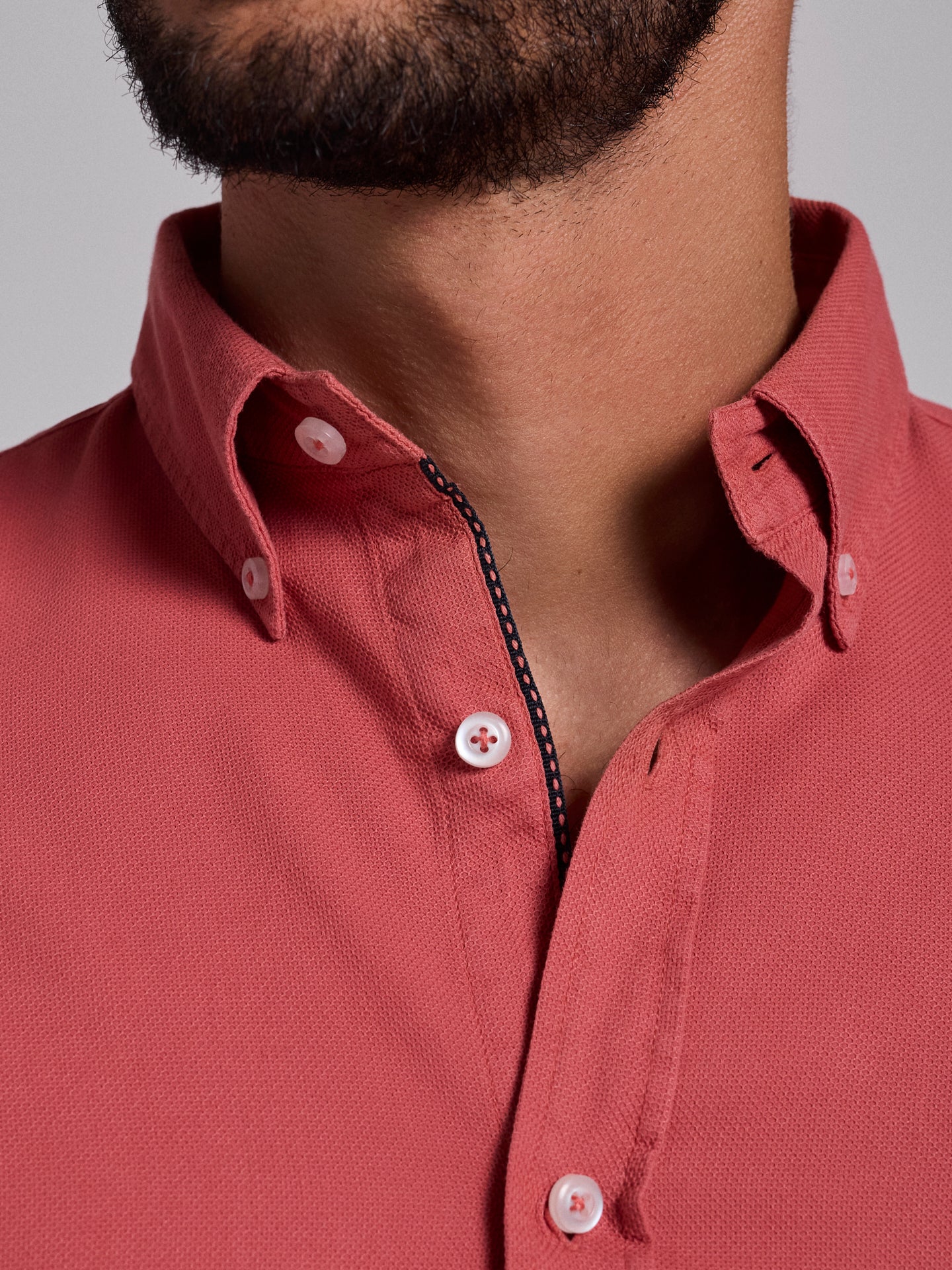 PINK COTTON SHIRT LONG SLEEVE REGULAR FIT MR. BLUE