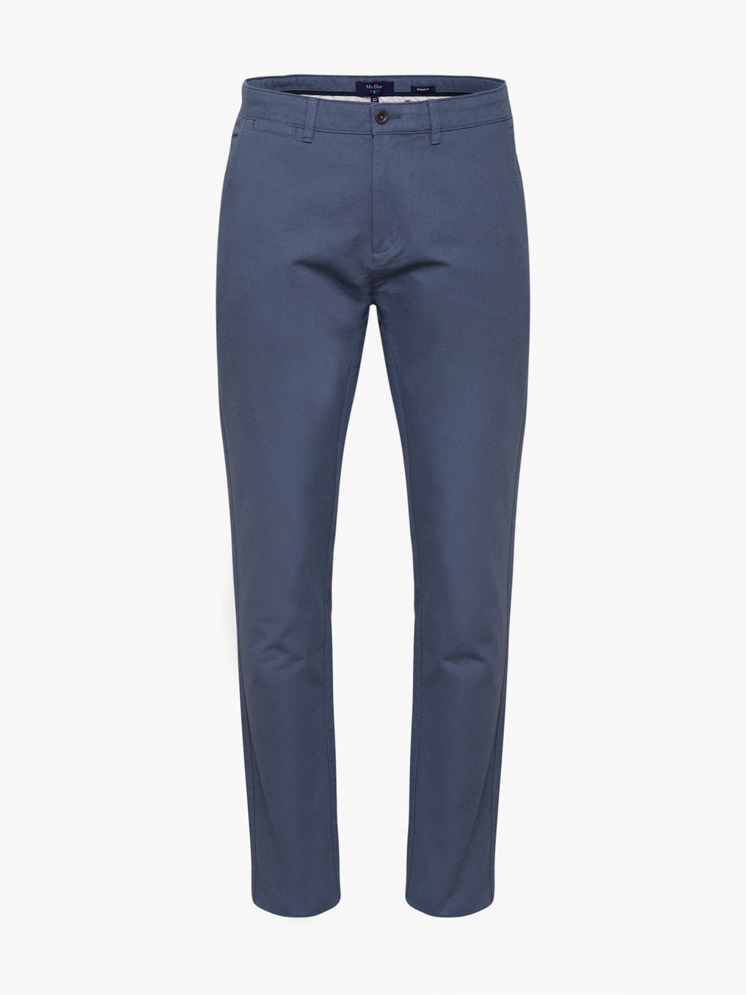 Calça Algodão Azuis Regular Fit Mr. Blue