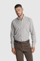 CAMISA ALGODÃO REGULAR FIT VERDE QUADRADA MR. BLUE