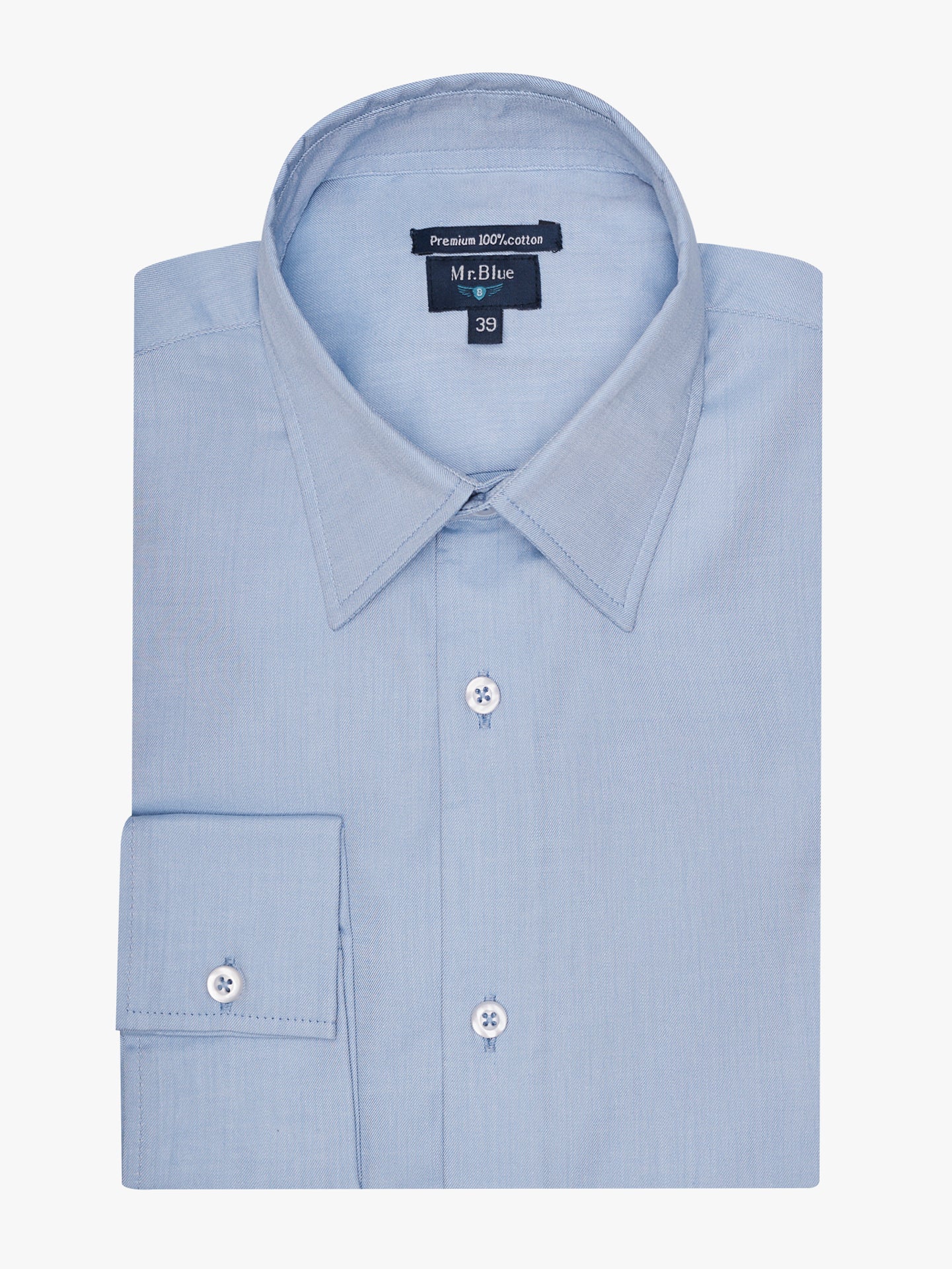CAMISA AZUL CLASSIC FIT MR. AZUL