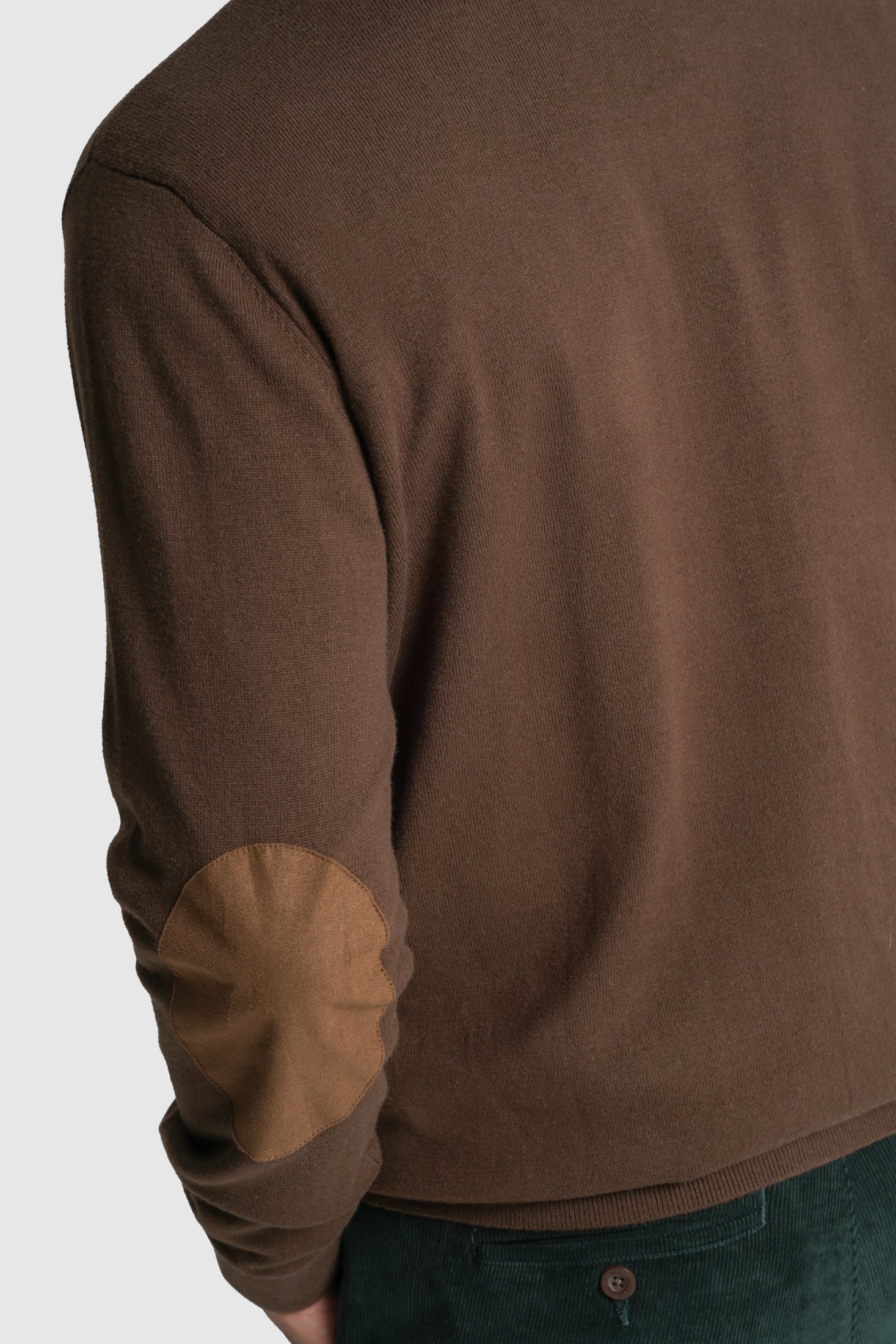 CARDIGAN LÃ REGULAR FIT CASTANHO LISO MR. BLUE