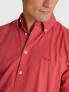 CAMISA VERMELHA MANGA COMPRIDA REGULAR FIT MR. BLUE