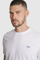 T-SHIRT ALGODÃO REGULAR FIT BRANCA LISA MR. BLUE