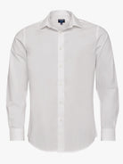 CAMISA ALGODÃO BRANCA MANGA COMPRIDA SLIM FIT MR. BLUE