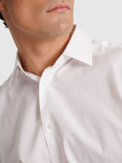 CAMISA POPELINE BRANCA MANGA COMPRIDA CLASSIC FIT MR. BLUE