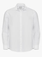 CAMISA ALGODÃO REGULAR FIT BRANCA LISA MARK BELLUCCI