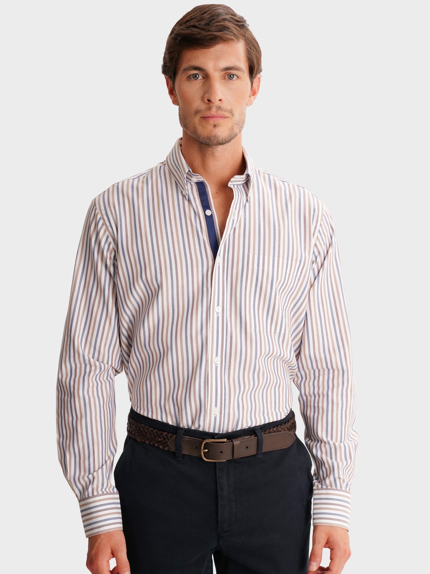 CAMISA BRANCA REGULAR FIT MR. BLUE