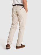 CALÇAS TWILL BEGES REGULAR FIT MR. BLUE