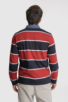 RUGBIE ALGODÃO REGULAR FIT AZUL RISCAS MR. BLUE