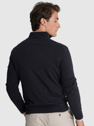 PULLOVER CAXEMIRA REGULAR FIT AZUL LISO MR. BLUE