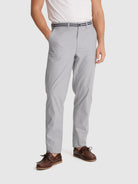 CALÇAS CHAMBRAY AZUIS REGULAR FIT MR. BLUE