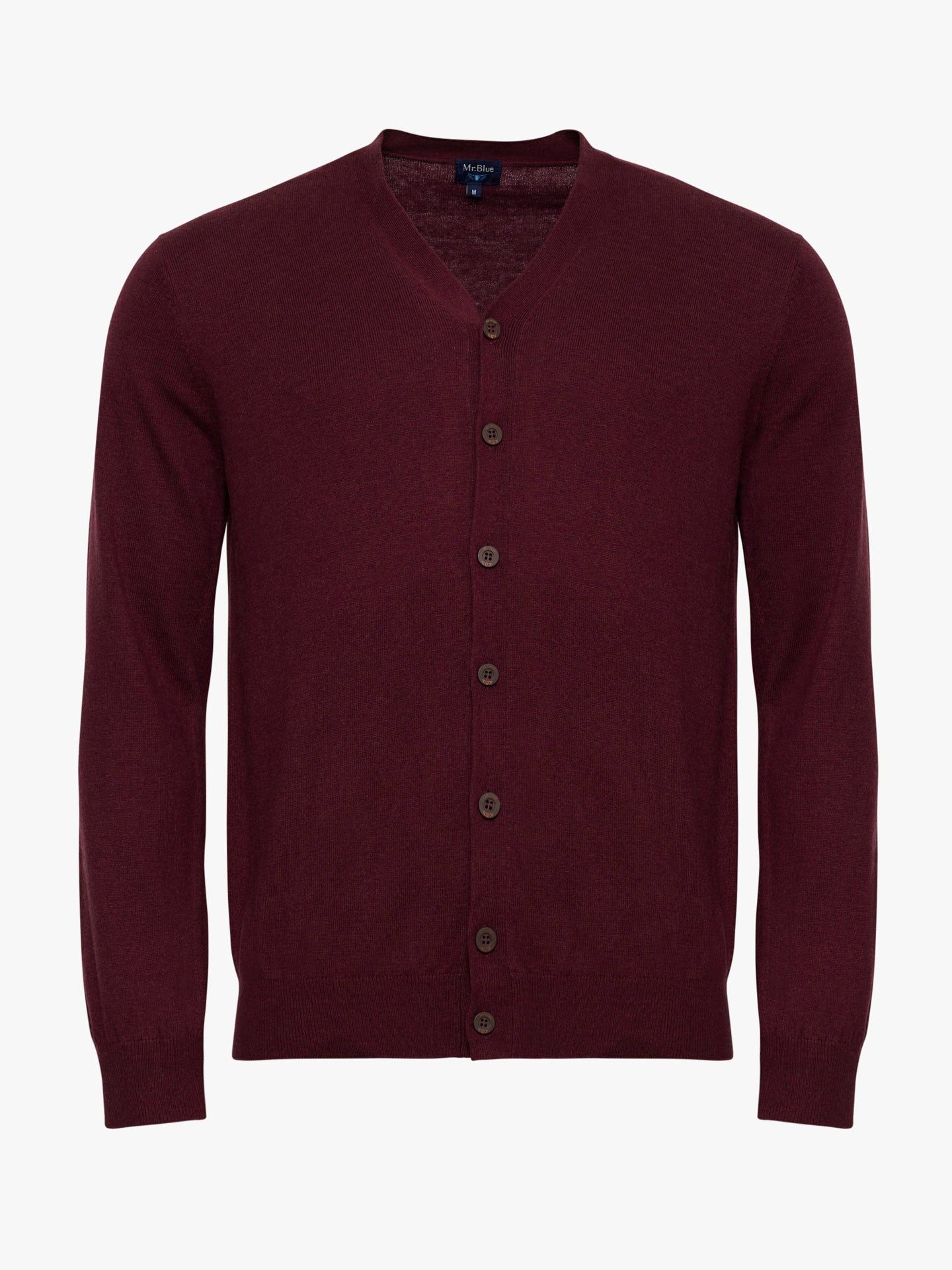 PULLOVER FINO BORDEAUX MANGA COMPRIDA REGULAR FIT MR. BLUE