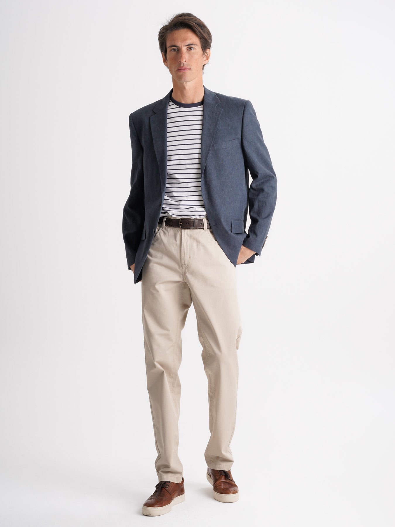 Mr. Blue Linen Blue Blazer