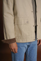 SOBRETUDO ALGODÃO REGULAR FIT CRU LISO MR. BLUE