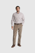 CAMISA ALGODÃO REGULAR FIT BRANCA RISCAS MR. BLUE