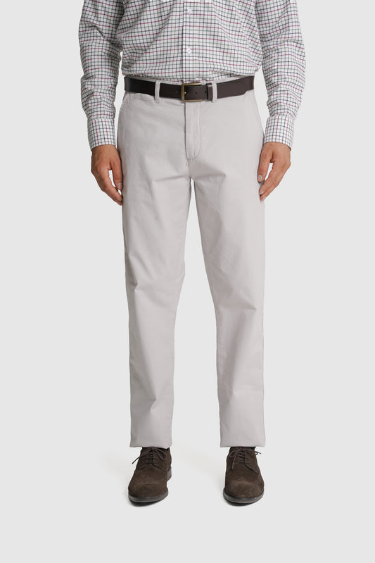CALÇAS ALGODÃO SLIM FIT BEGES LISAS MR. BLUE