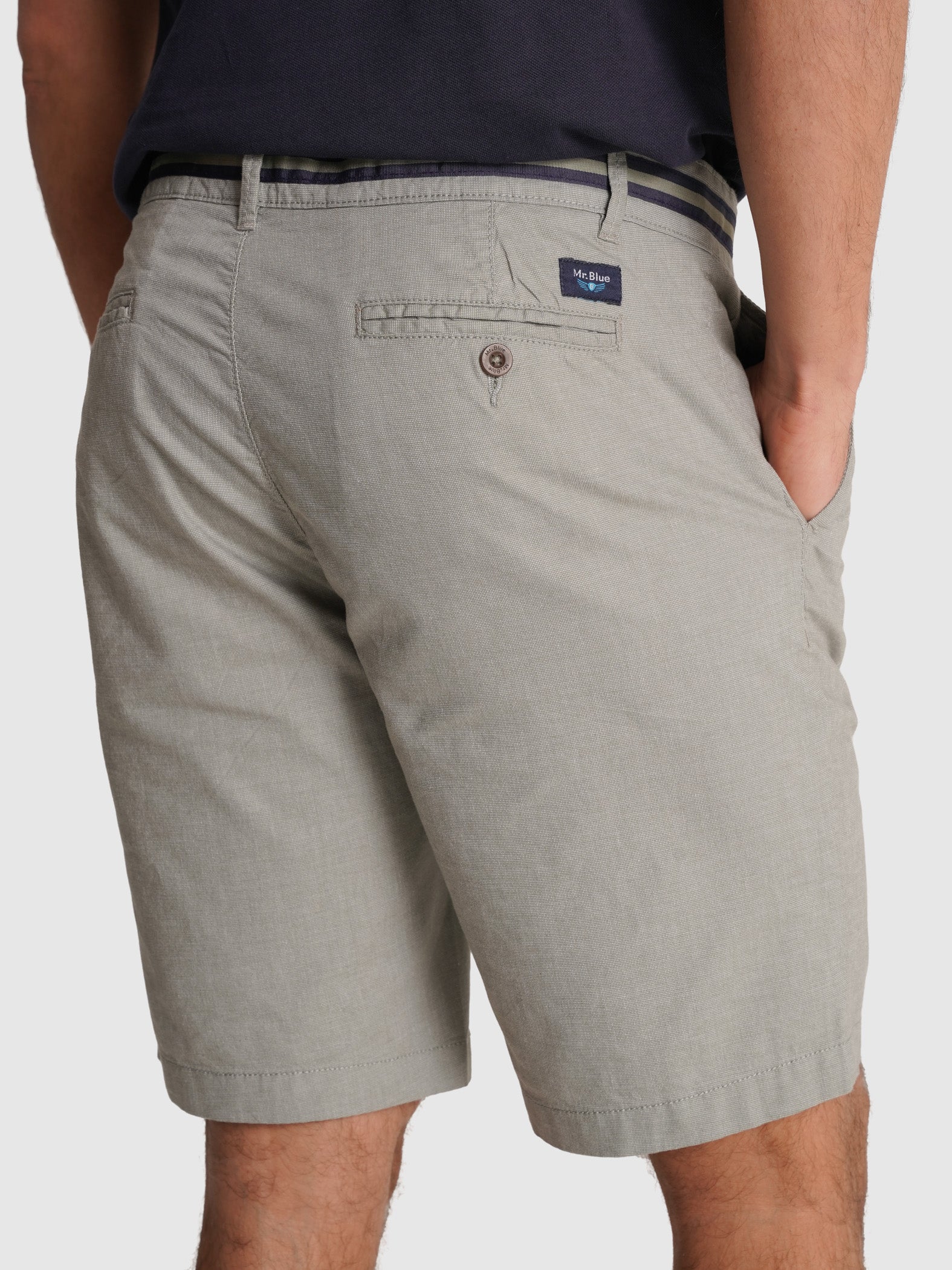 BERMUDA CHAMBRAY VERDES REGULAR FIT MR. BLUE