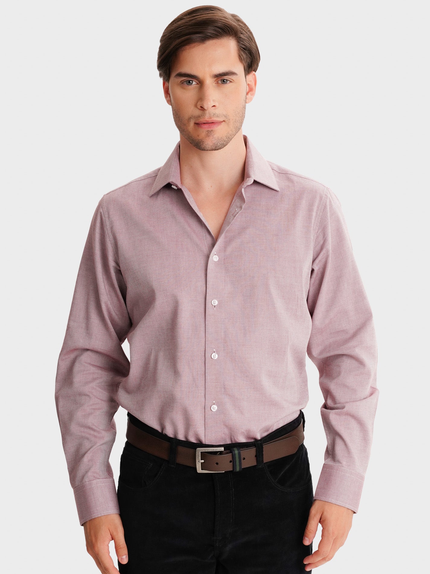 CAMISA VERMELHA SLIM FIT MR. BLUE