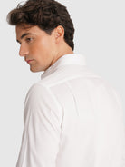 CAMISA TWILL BRANCA MANGA COMPRIDA CLASSIC FIT MR. BLUE