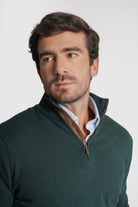 PULLOVER CAXEMIRA REGULAR FIT VERDE LISO MR. BLUE