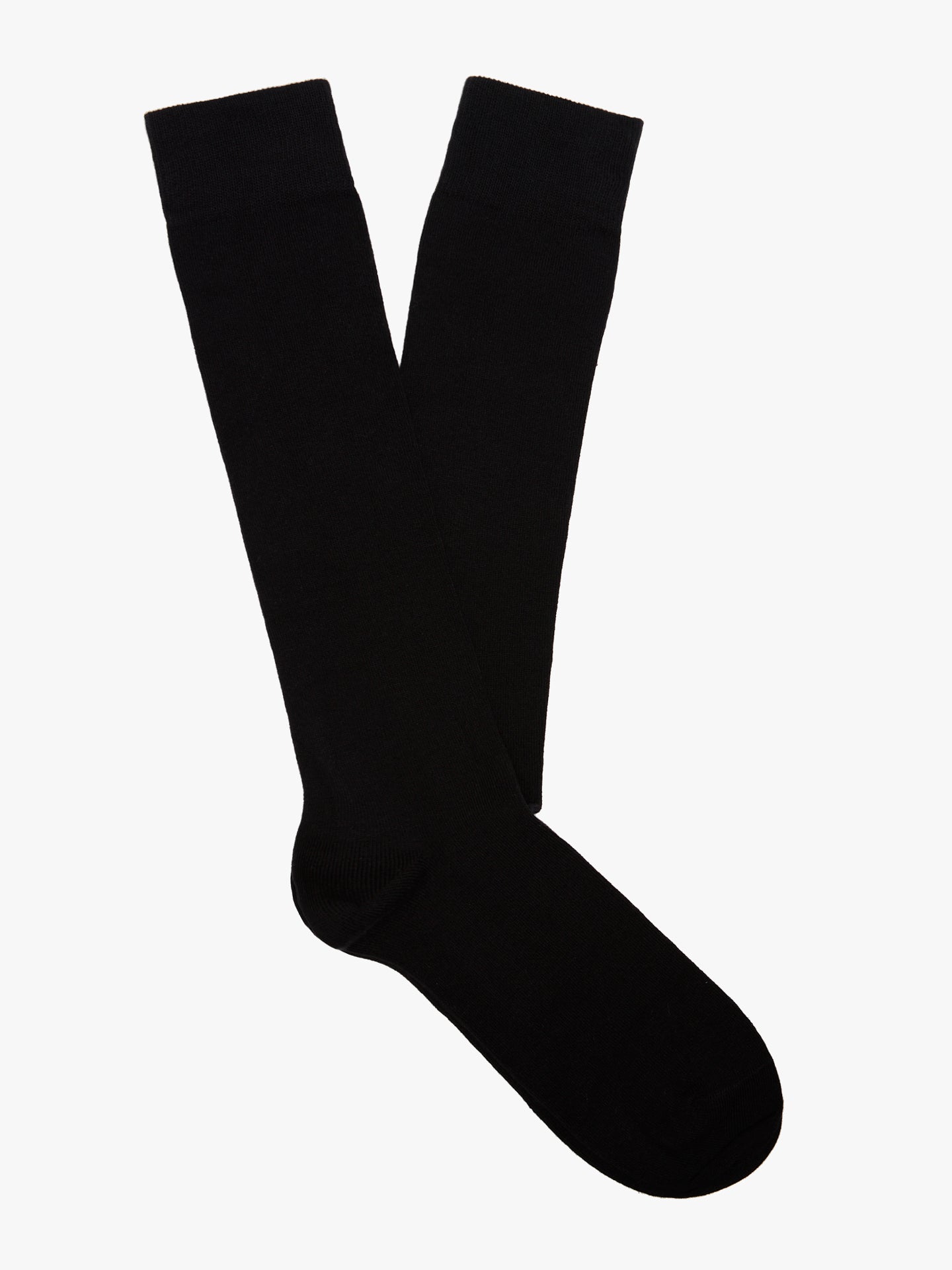 Meias Bamboo Pretas Regular Fit Mr. Blue