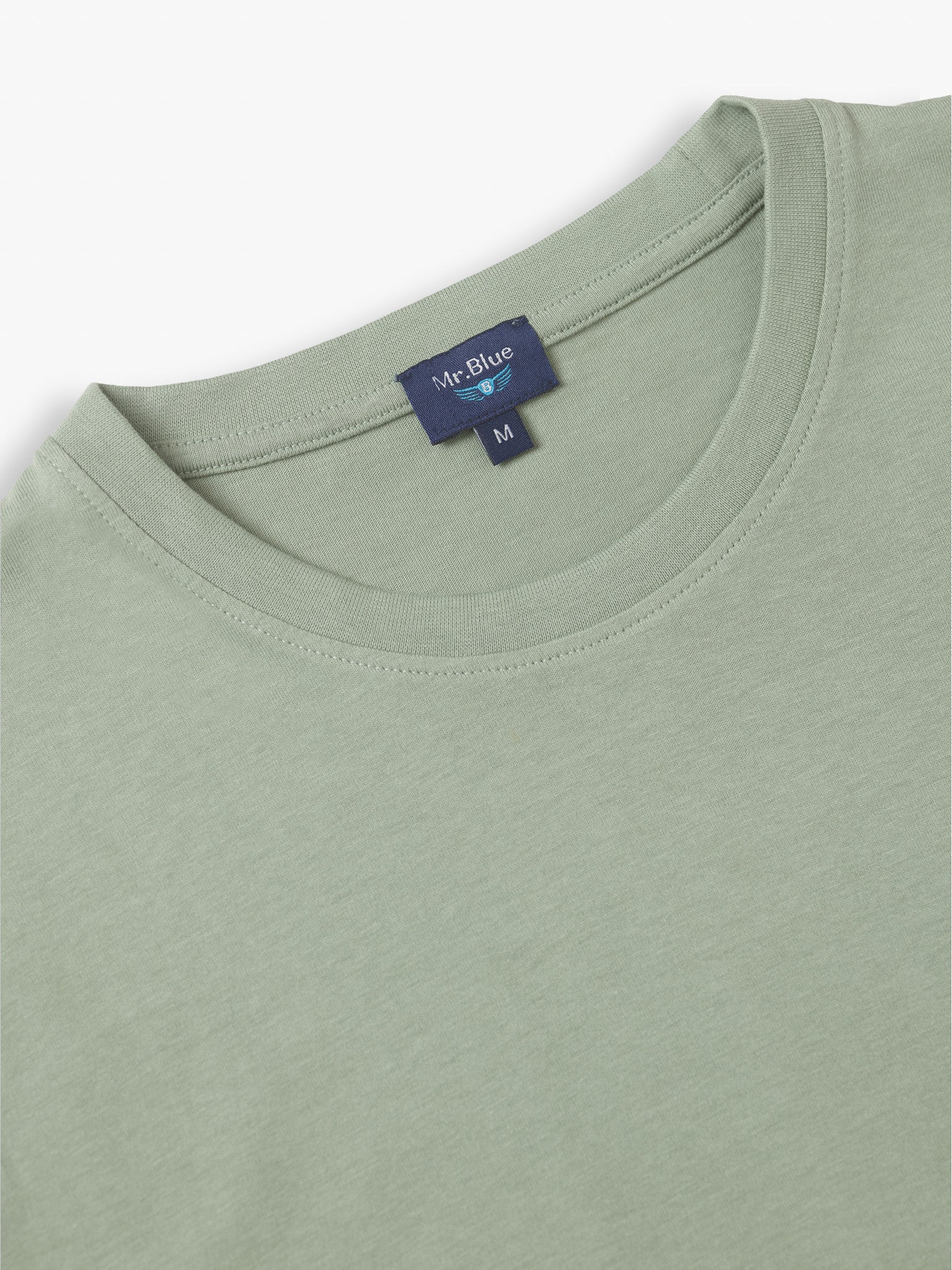 T-SHIRT VERDE MANGA CURTA REGULAR FIT MR. BLUE