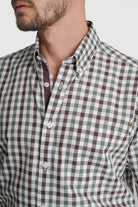 CAMISA ALGODÃO REGULAR FIT CASTANHA QUADRADA MR. BLUE