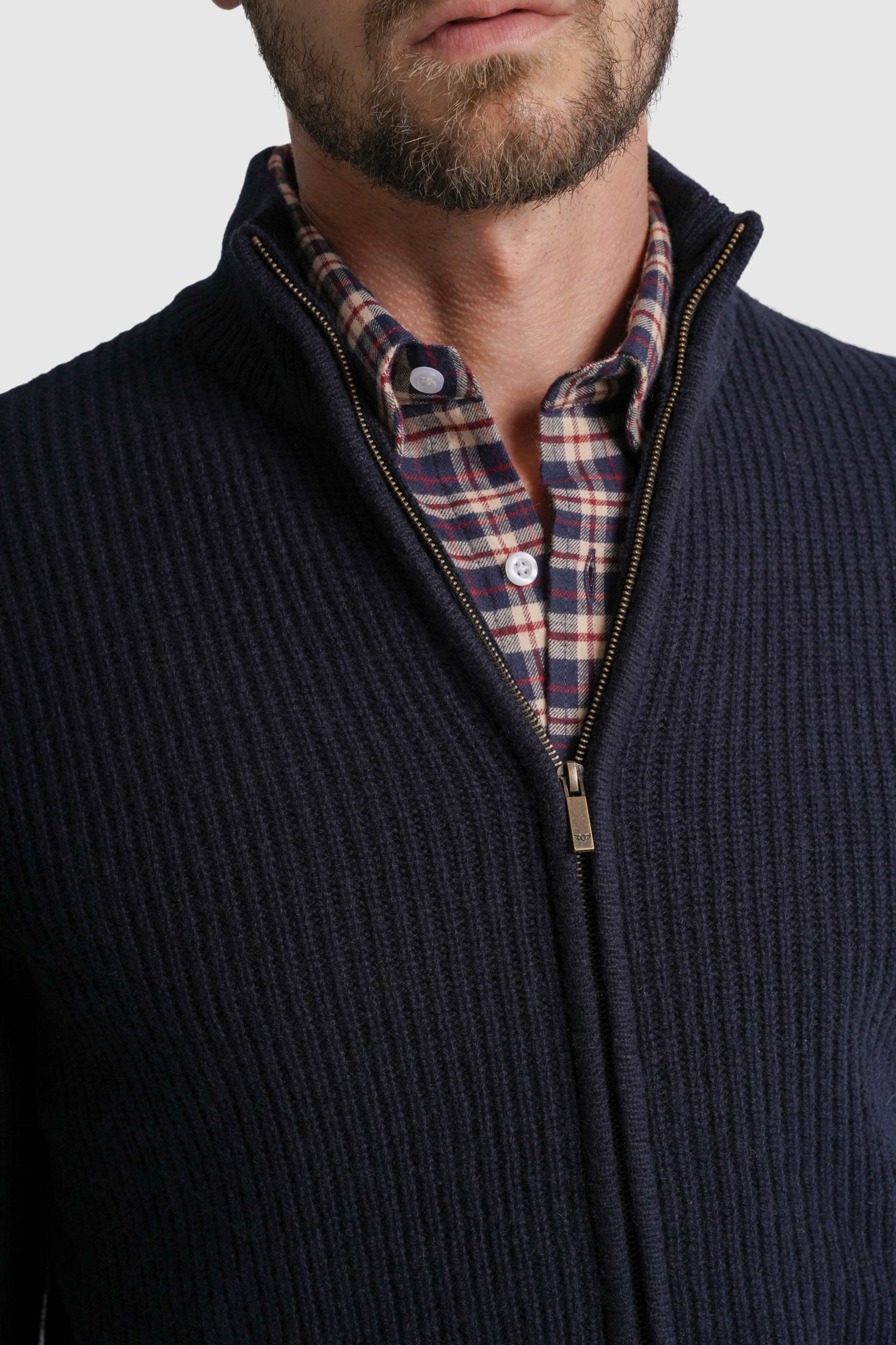 PULLOVER LÃ REGULAR FIT AZUL LISO MR. BLUE
