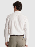 CAMISA ALGODÃO REGULAR FIT BRANCA LISA MR. BLUE