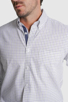 CAMISA ALGODÃO REGULAR FIT BRANCA QUADRADA MR. BLUE