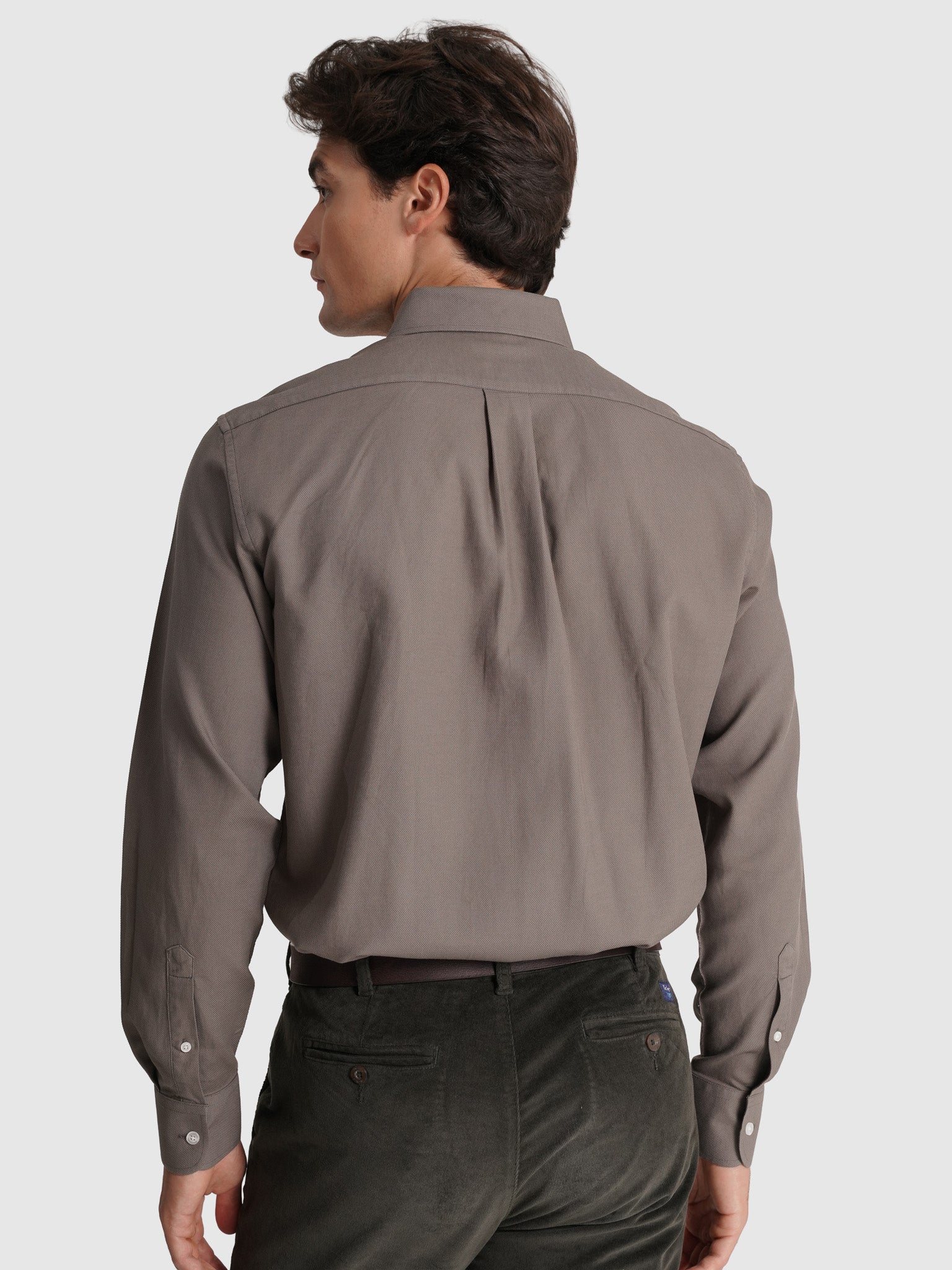 CAMISA ALGODÃO VERDE MANGA COMPRIDA REGULAR FIT MR. BLUE