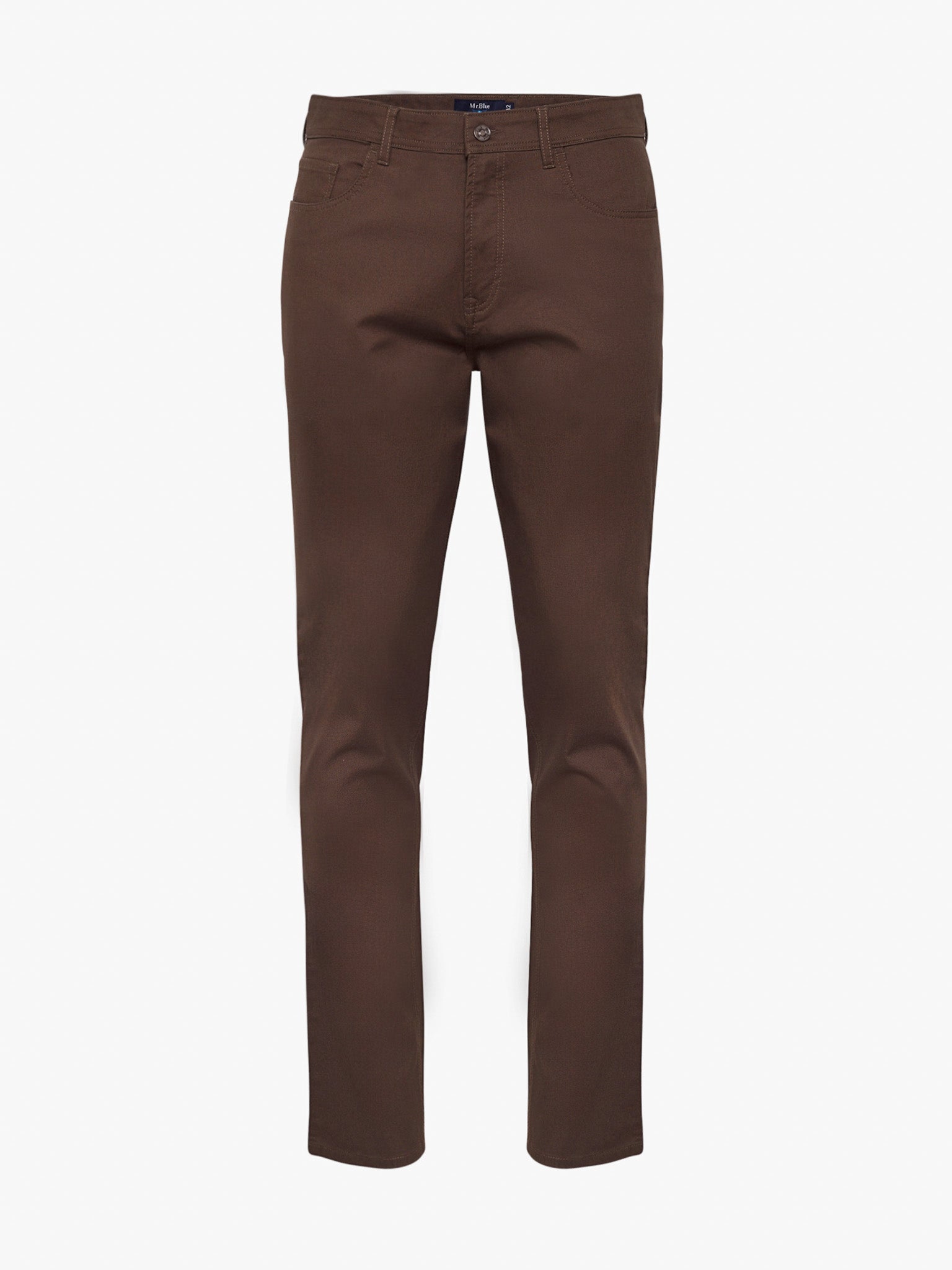 CALÇAS ALGODÃO CASTANHAS SLIM FIT MR. BLUE
