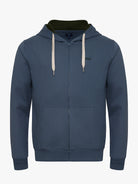 SUDADERA REGULAR FIT AZUL CON CAPUCHA MR. AZUL
