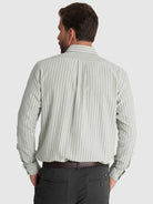 CAMISA ALGODÃO VERDE MANGA COMPRIDA REGULAR FIT MR. BLUE