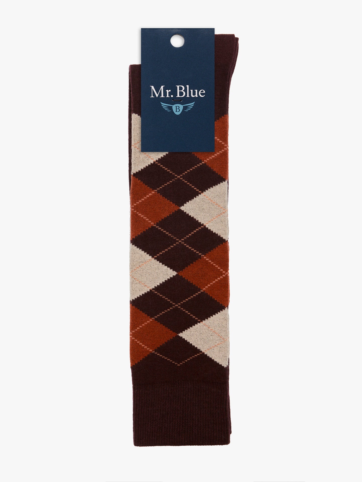 CALCETINES MR BURDEOS AZUL