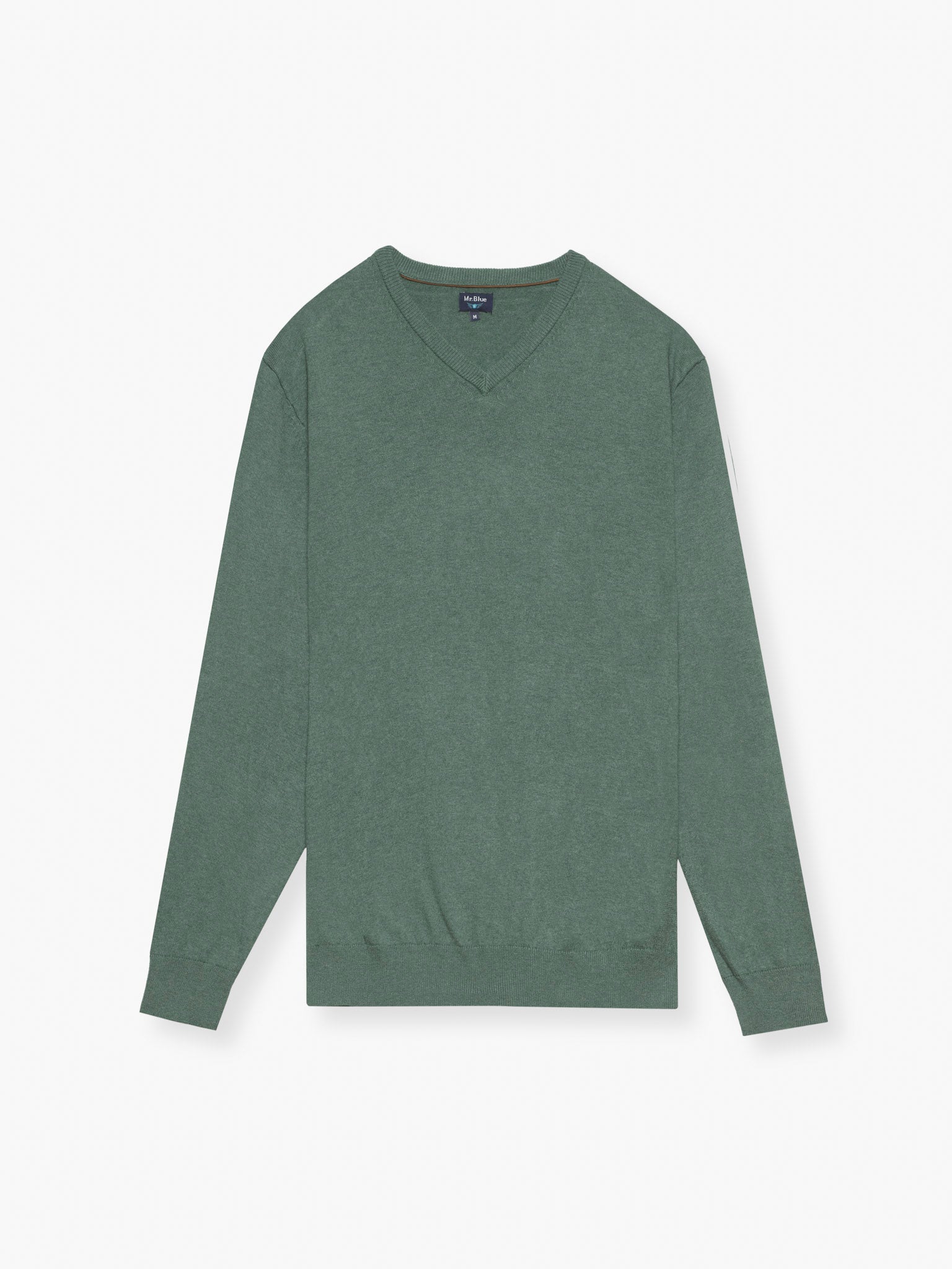 PULLOVER LÃ REGULAR FIT VERDE LISO MR. BLUE