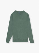 PULLOVER LÃ REGULAR FIT VERDE LISO MR. BLUE