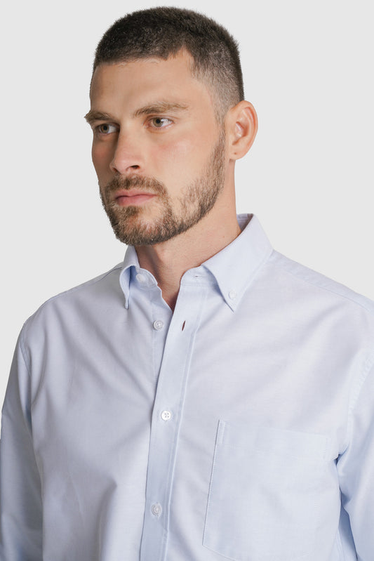 CAMISA OXFORD REGULAR FIT AZUL LISA MR. BLUE