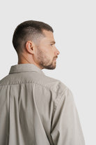 CAMISA TWILL REGULAR FIT BEGE LISA MR. BLUE