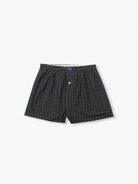 BOXERS ALGODÃO CLASSIC FIT AZUIS AOS QUADRADOS MR. BLUE