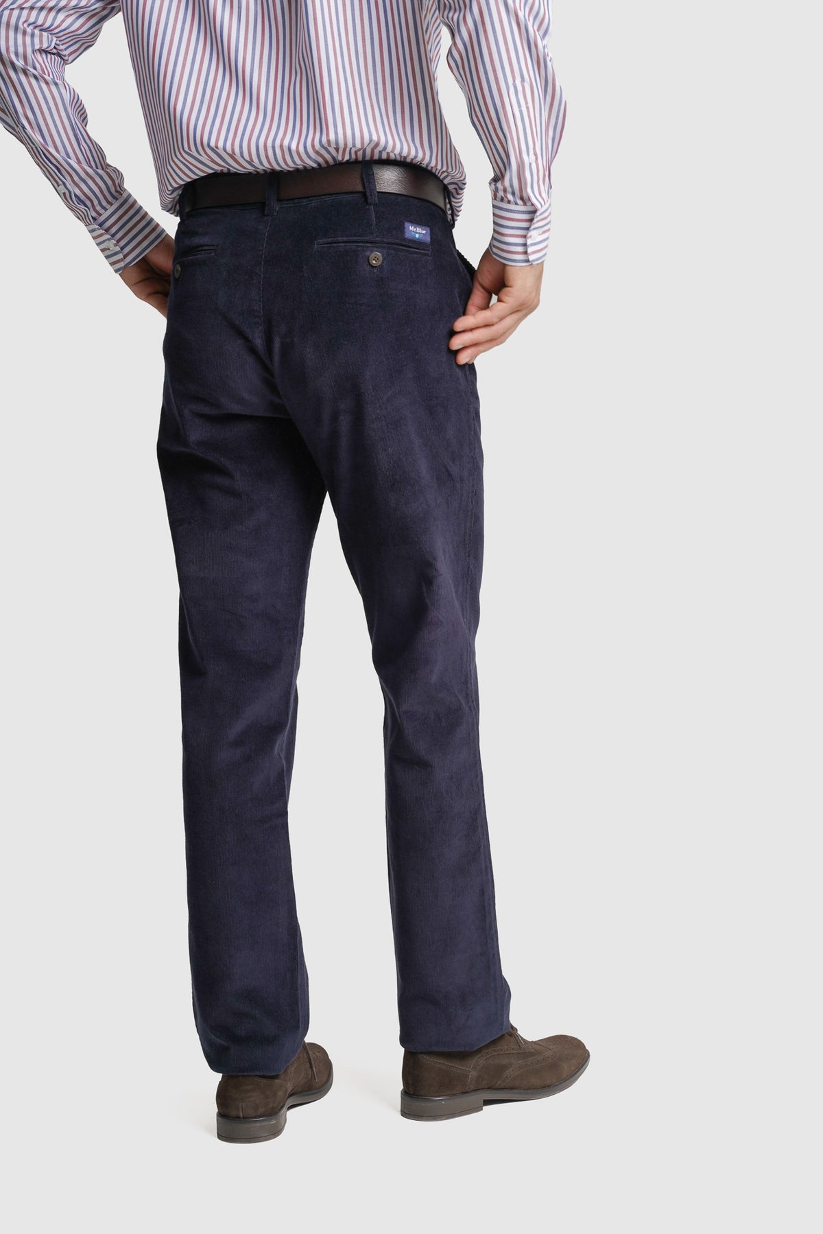 CALÇAS ALGODÃO CLASSIC FIT AZUIS LISAS MR. BLUE