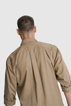 CAMISA ALGODÃO REGULAR FIT BEGE LISA MR. BLUE