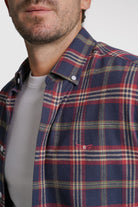 CAMISA FLANELA REGULAR FIT AZUL AO QUADRADO MR. BLUE
