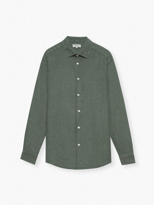 CAMISA LINHO TAILORED FIT VERDE LISA MARK BELLUCCI